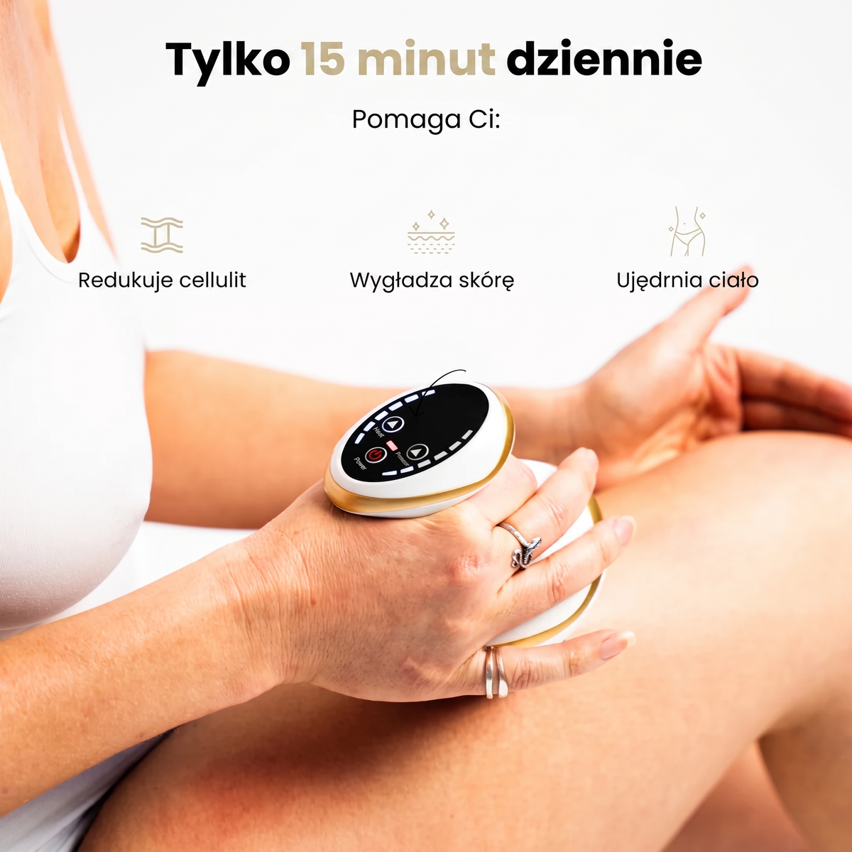 SferiaLift™ | Masażer próżniowo-cieplny z czerwonym światłem